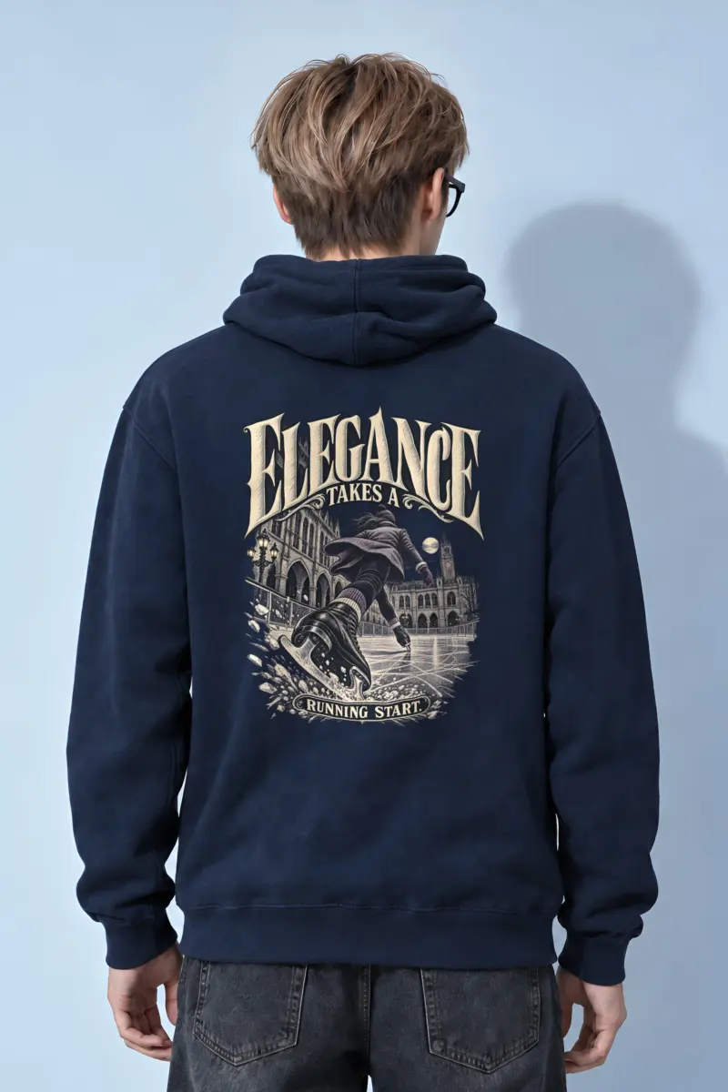 “Elegance Takes a Running Start” Heavy Blend Unisex Pullover Hoodie