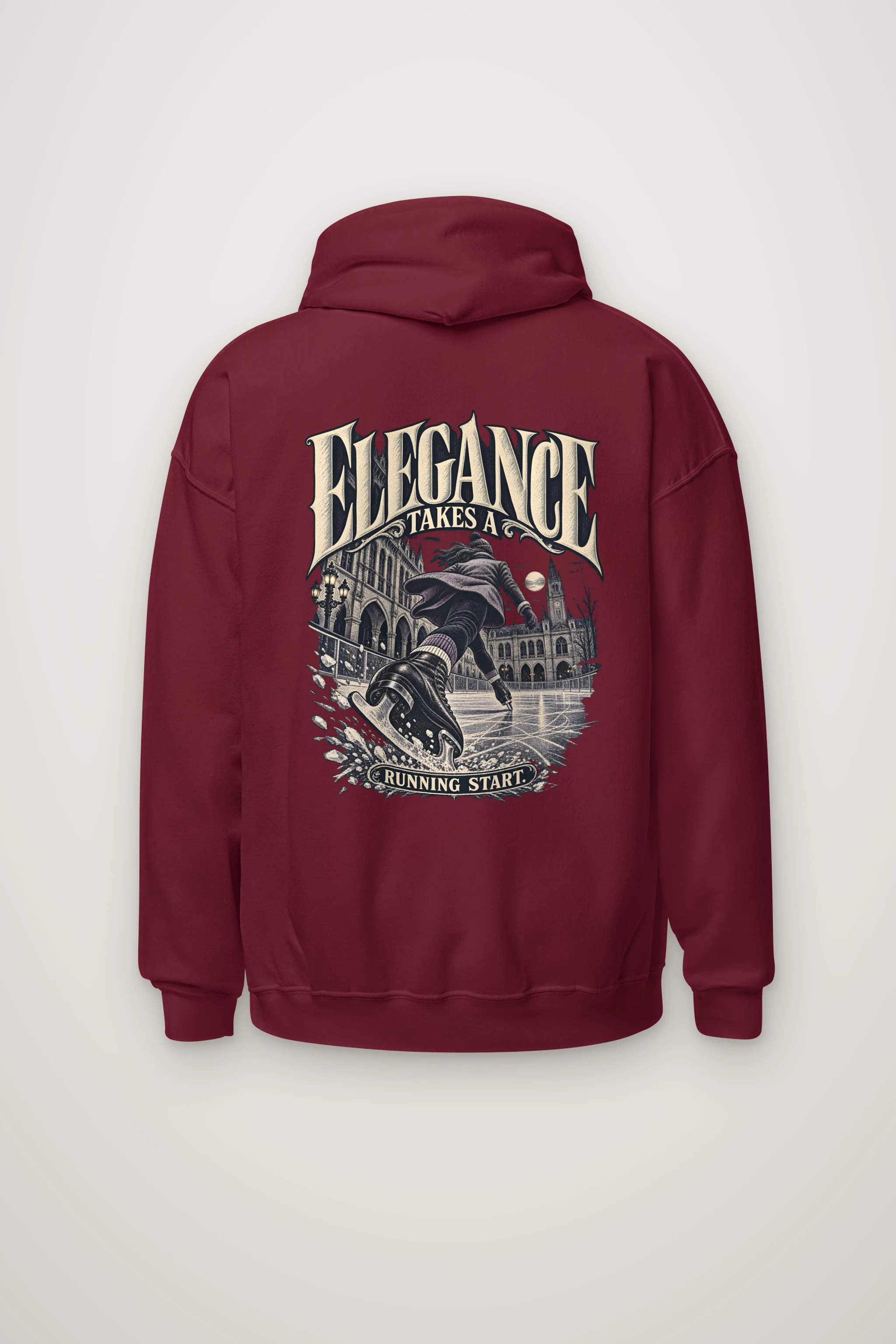 "Elegance Takes a Running Start" Heavy Blend Unisex Pullover Hoodie