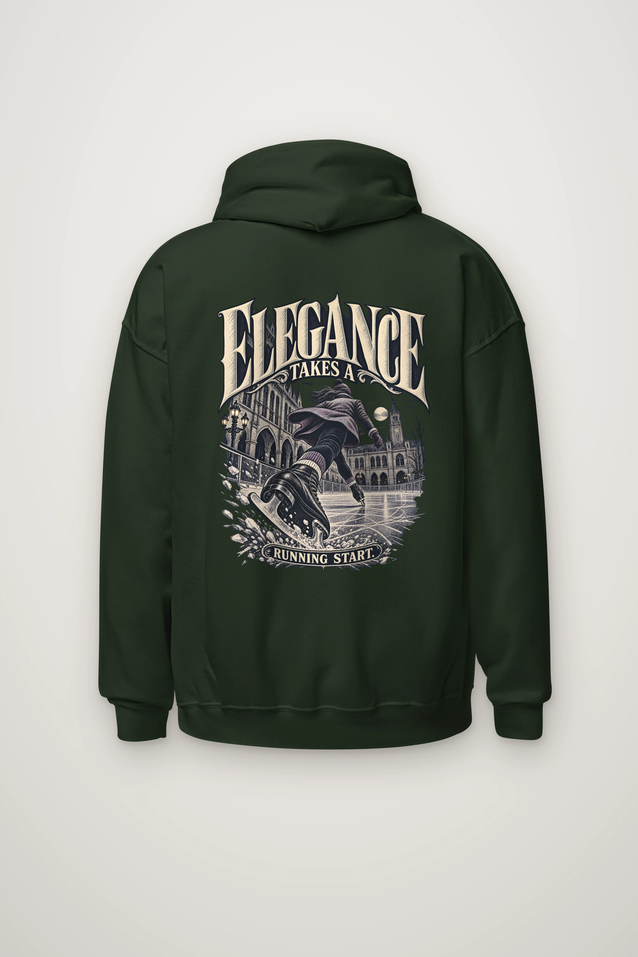 "Elegance Takes a Running Start" Heavy Blend Unisex Pullover Hoodie