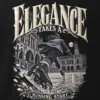 "Elegance Takes a Running Start" Men's Oversized Heavyweight Crewneck T-Shirt