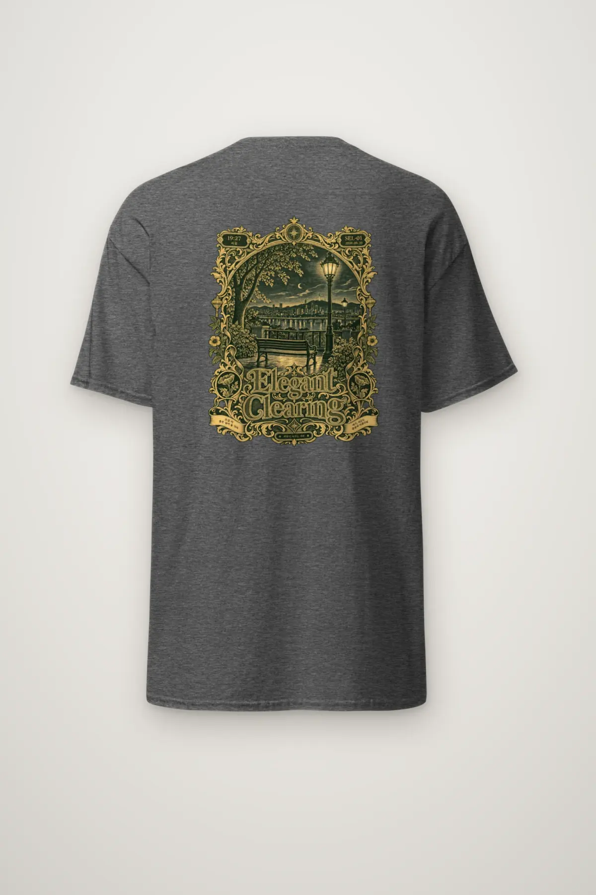 "Elegant Clearing" Heavyweight Unisex Crewneck T-shirt