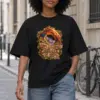 "Eleven Hundred Miles Painting" Unisex Oversized Heavyweight Crewneck T-Shirt