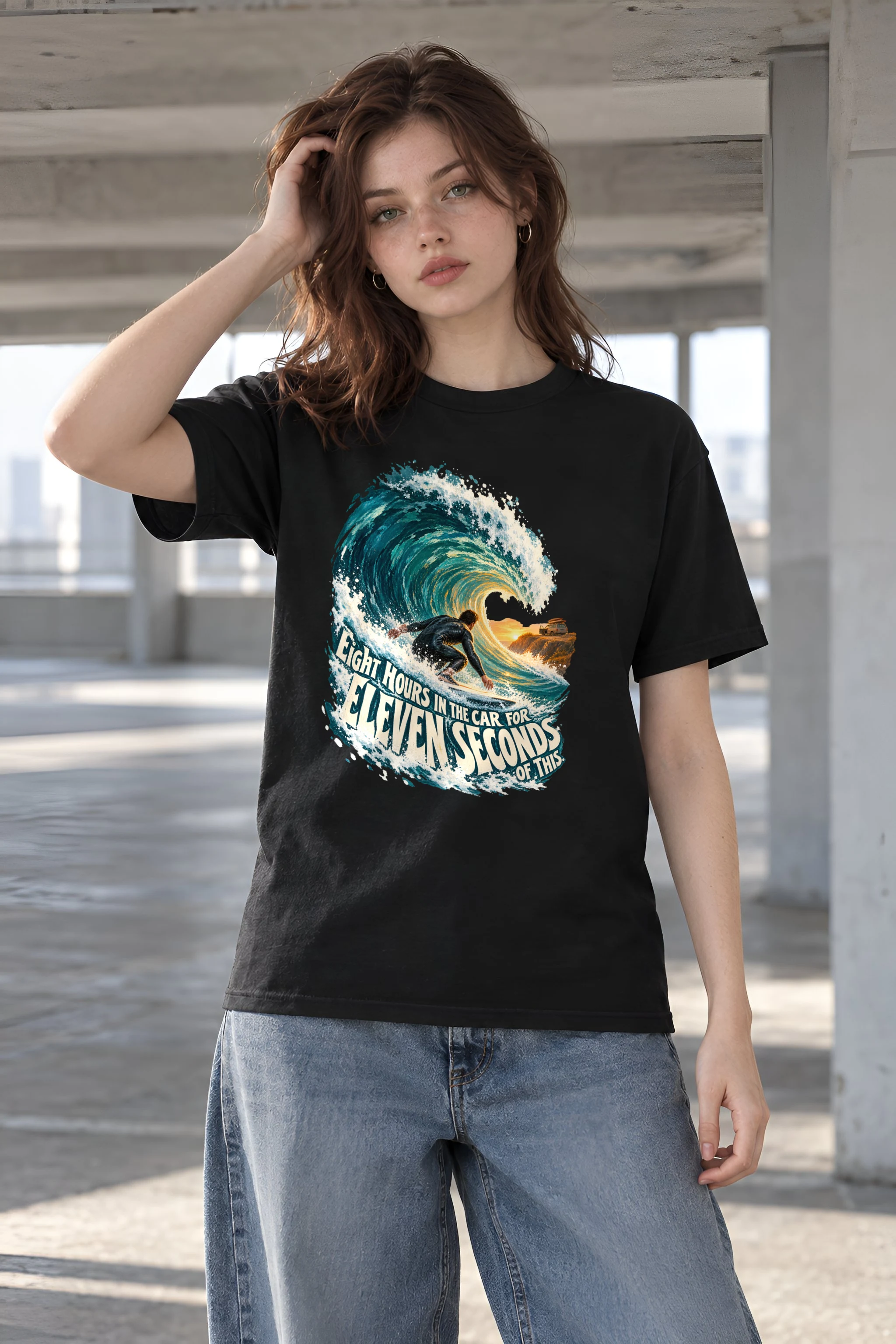 "Eleven Seconds Of This" Heavyweight Unisex Crewneck T-shirt