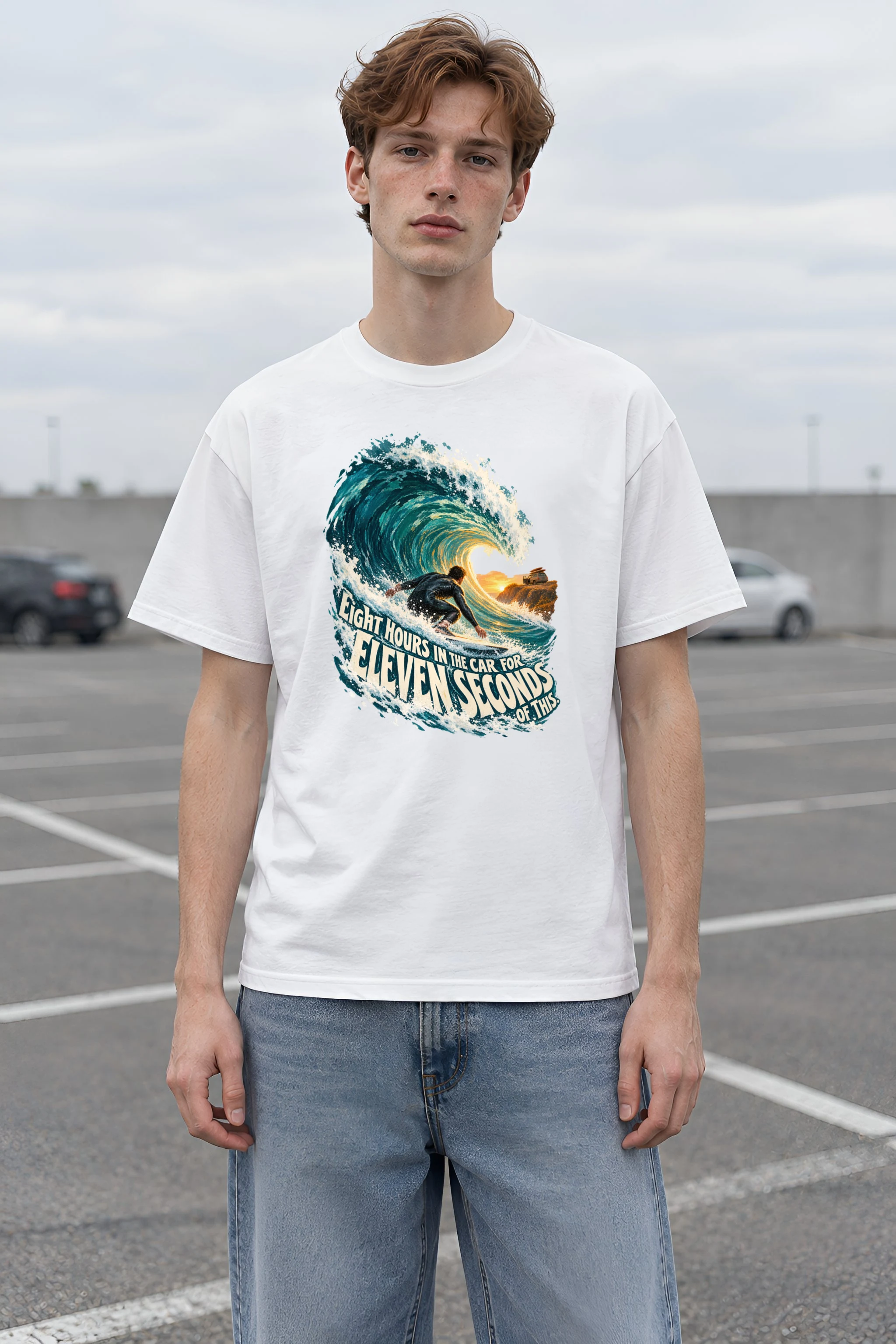"Eleven Seconds Of This" Heavyweight Unisex Crewneck T-shirt