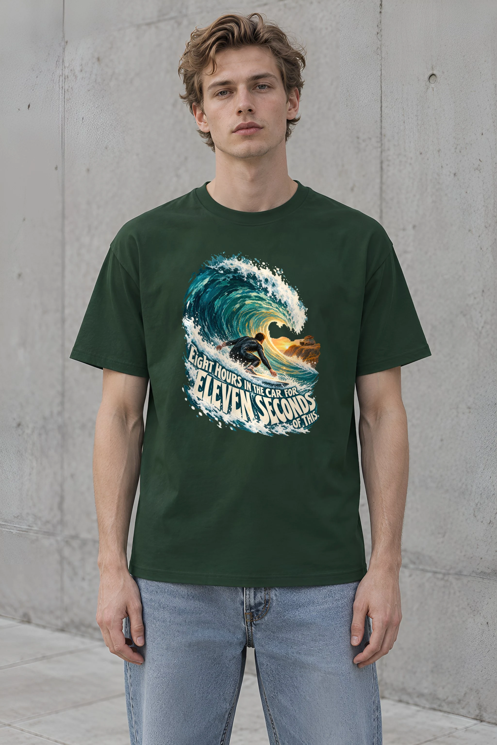 "Eleven Seconds Of This" Heavyweight Unisex Crewneck T-shirt