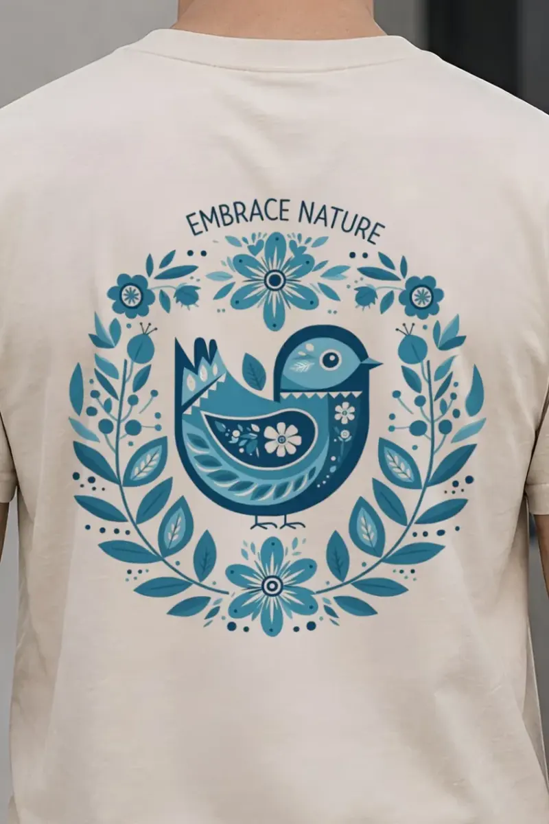 "Embrace Nature" Heavyweight Unisex Crewneck T-shirt