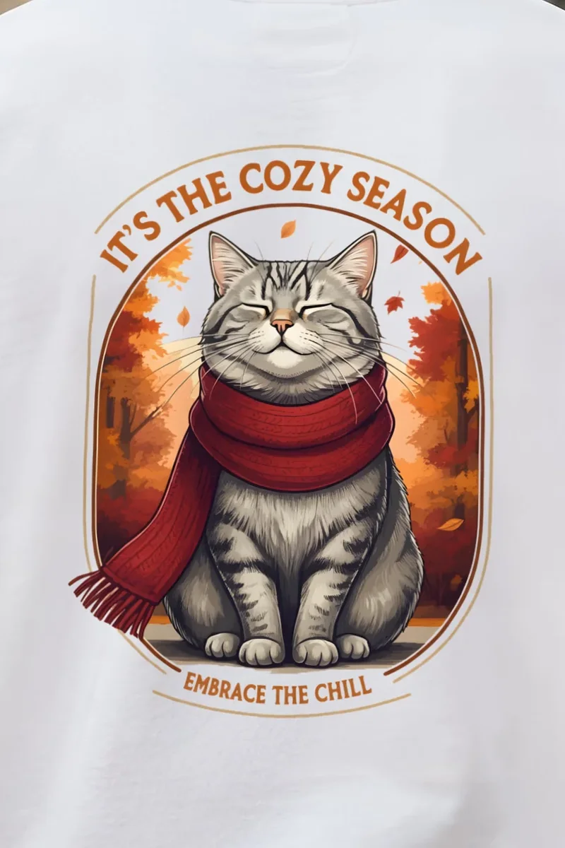 "Embrace The Chill" 1 Crewneck Sweatshirt - the graphic up close