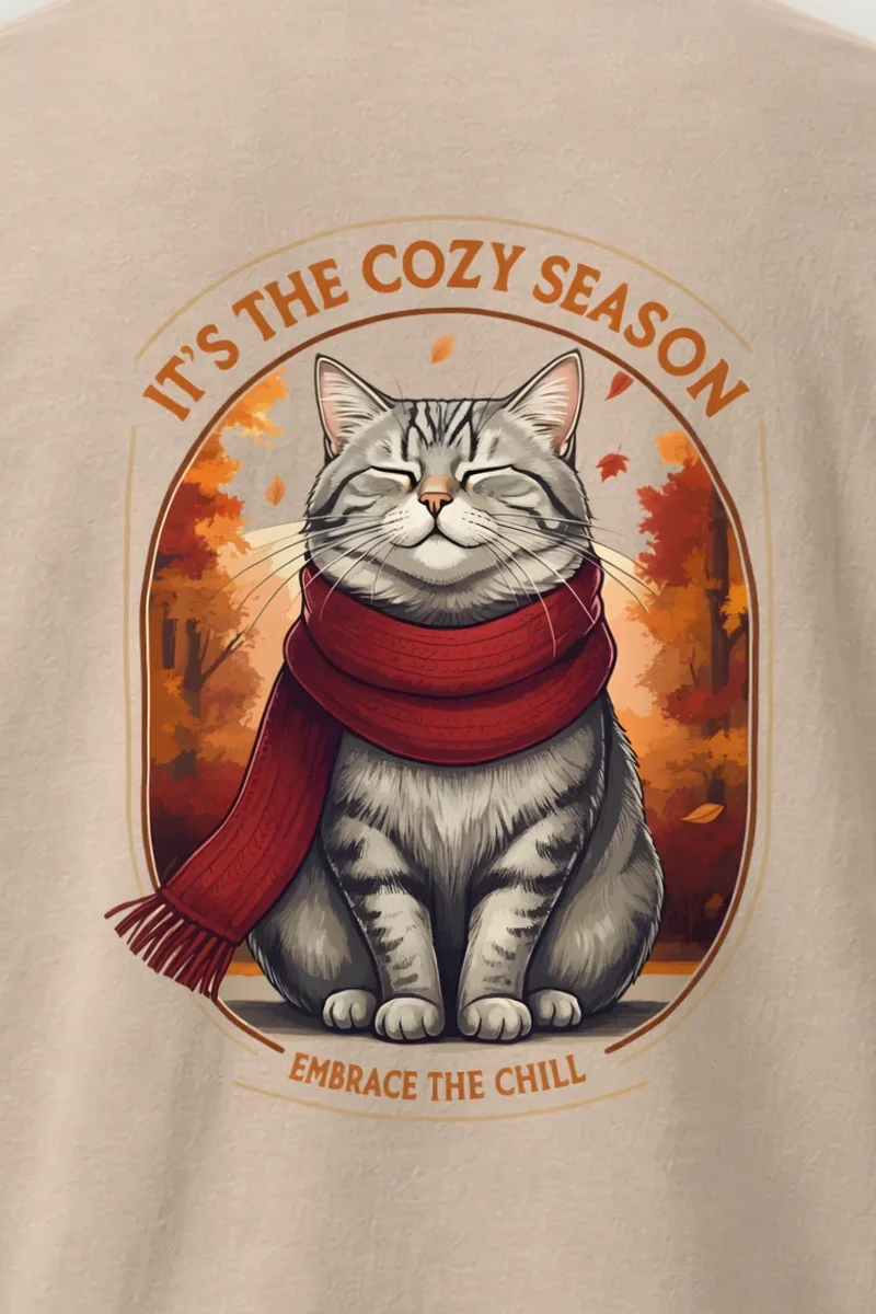 "Embrace The Chill" Heavyweight Unisex Crewneck T-shirt