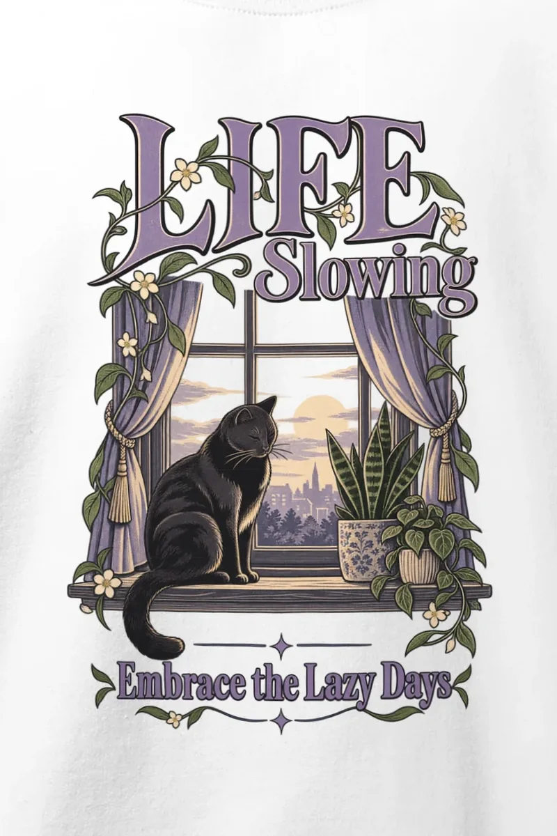 "Embrace the Lazy Days" Heavy Blend Unisex Crewneck Sweatshirt