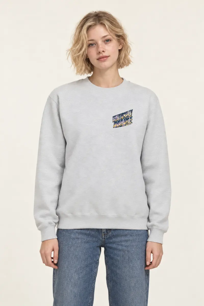 "Emotionally Available Above Treeline" Heavy Blend Unisex Crewneck Sweatshirt