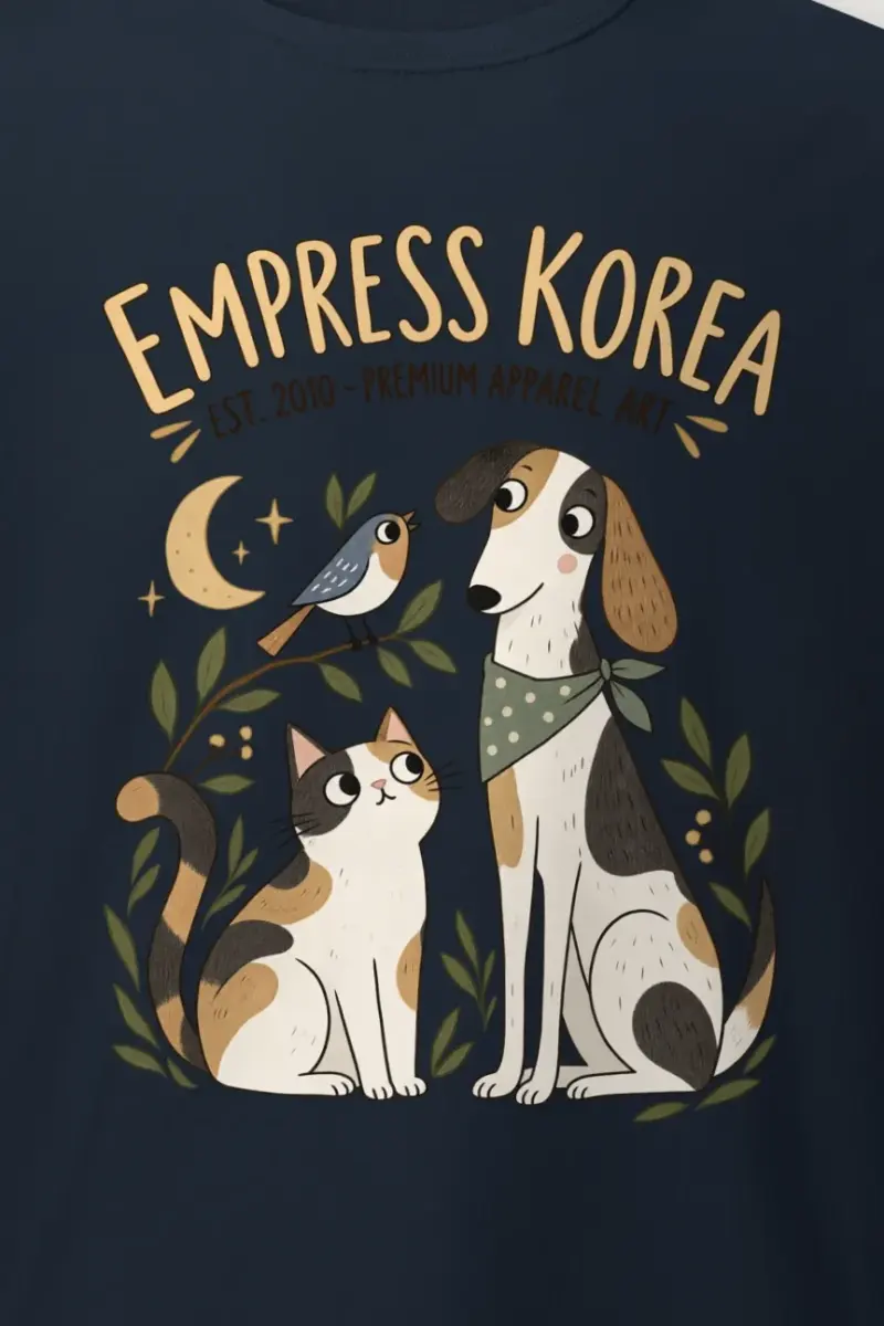 "Empress Korea Pets" Heavyweight Unisex Crewneck T-shirt
