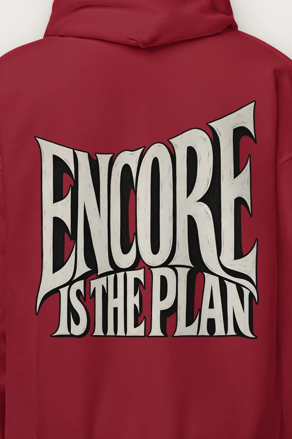 "Encore Is the Plan" Heavy Blend Unisex Pullover Hoodie - the graphic up close