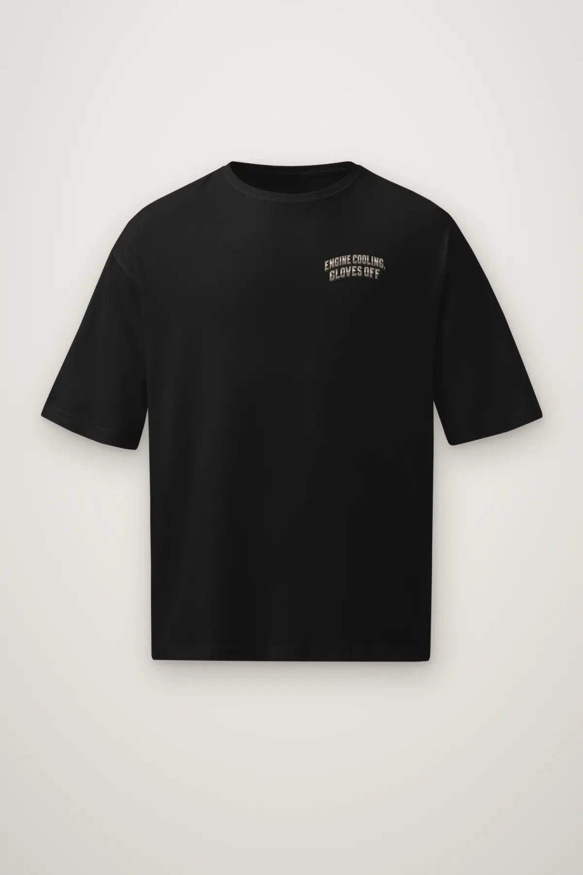 "Engine Cooling, Gloves Off" Men's Oversized Heavyweight Crewneck T-Shirt