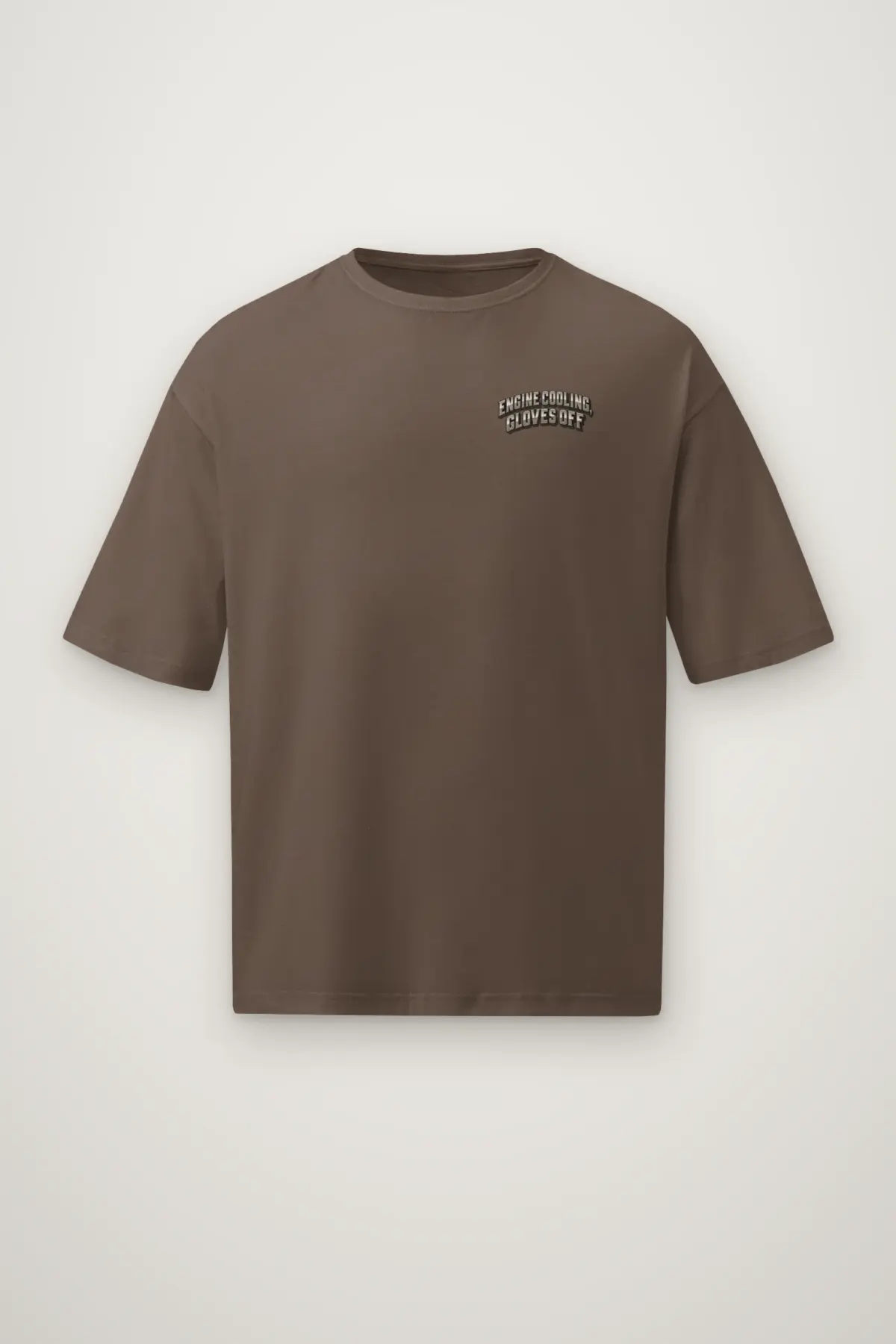 "Engine Cooling, Gloves Off" Men's Oversized Heavyweight Crewneck T-Shirt