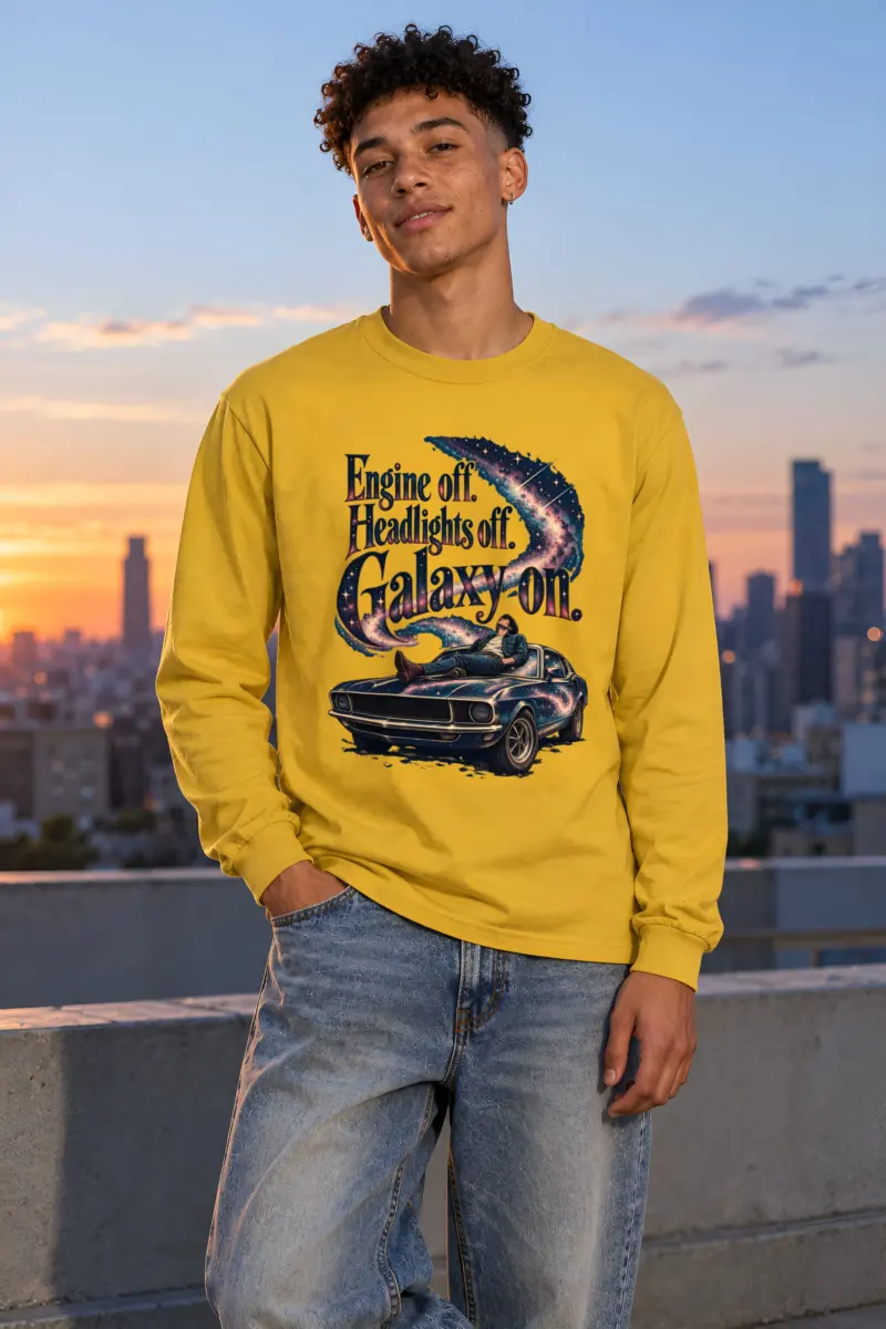 "Engine Off Galaxy On" Unisex Longsleeve T-shirt