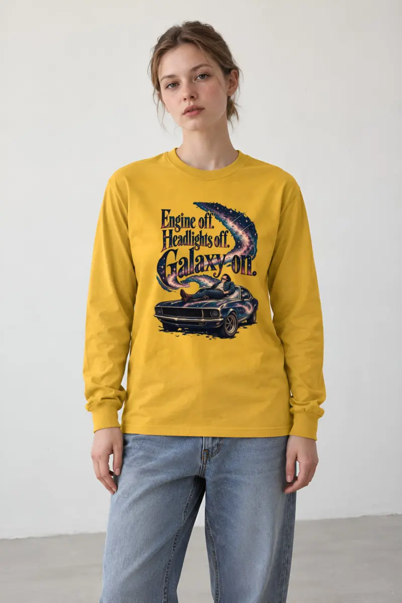 "Engine Off Galaxy On" Unisex Longsleeve T-shirt