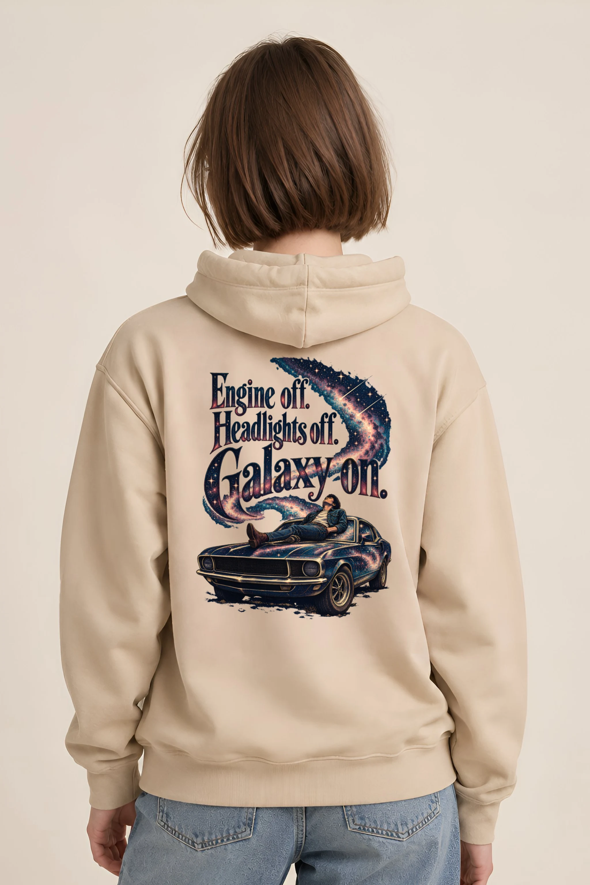 "Engine Off Galaxy On" Unisex Pullover Hoodie
