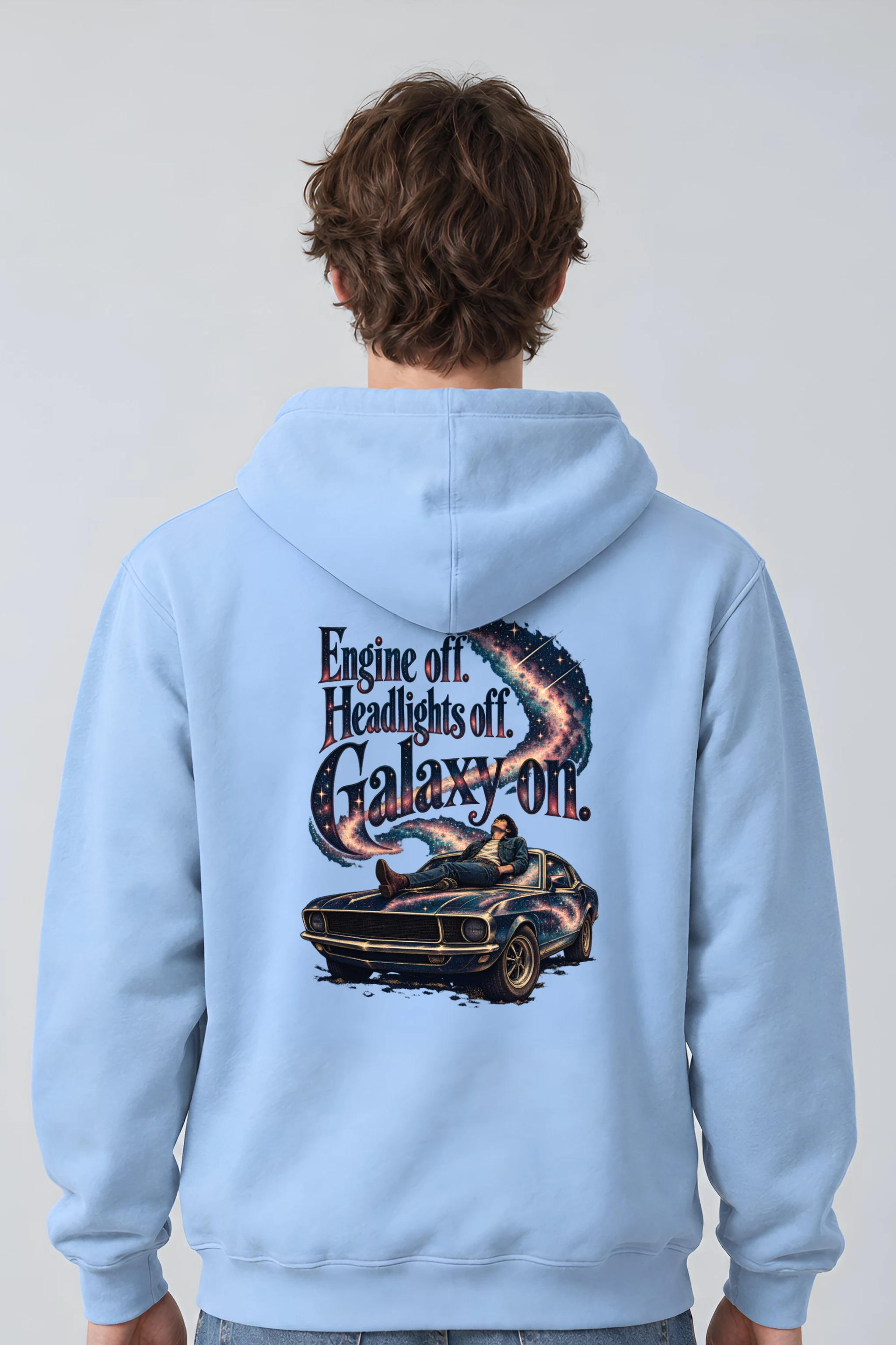 "Engine Off Galaxy On" Unisex Pullover Hoodie