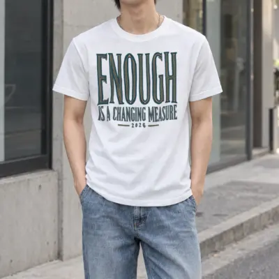 "Enough Is a Changing Measure" Heavyweight Unisex Crewneck T-shirt