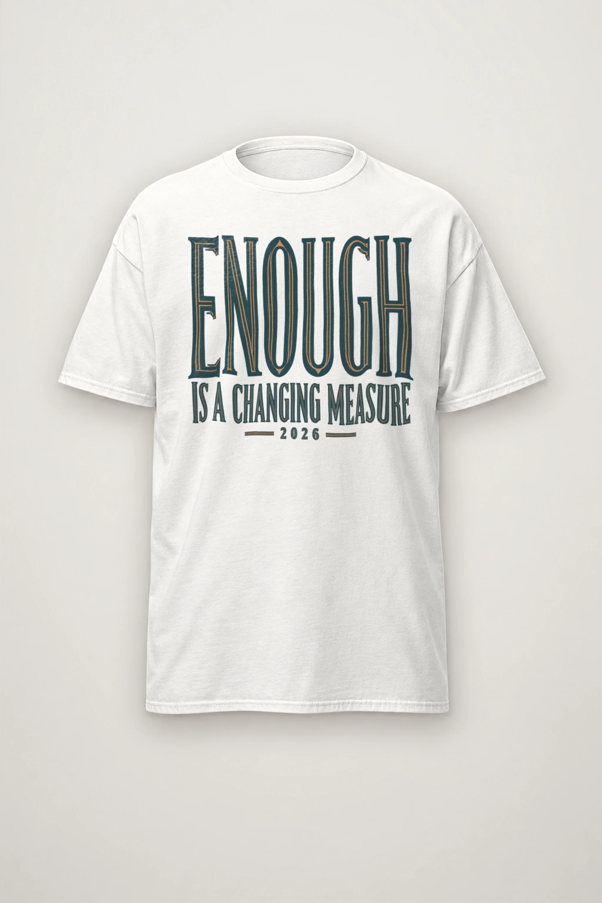 "Enough Is a Changing Measure" Heavyweight Unisex Crewneck T-shirt