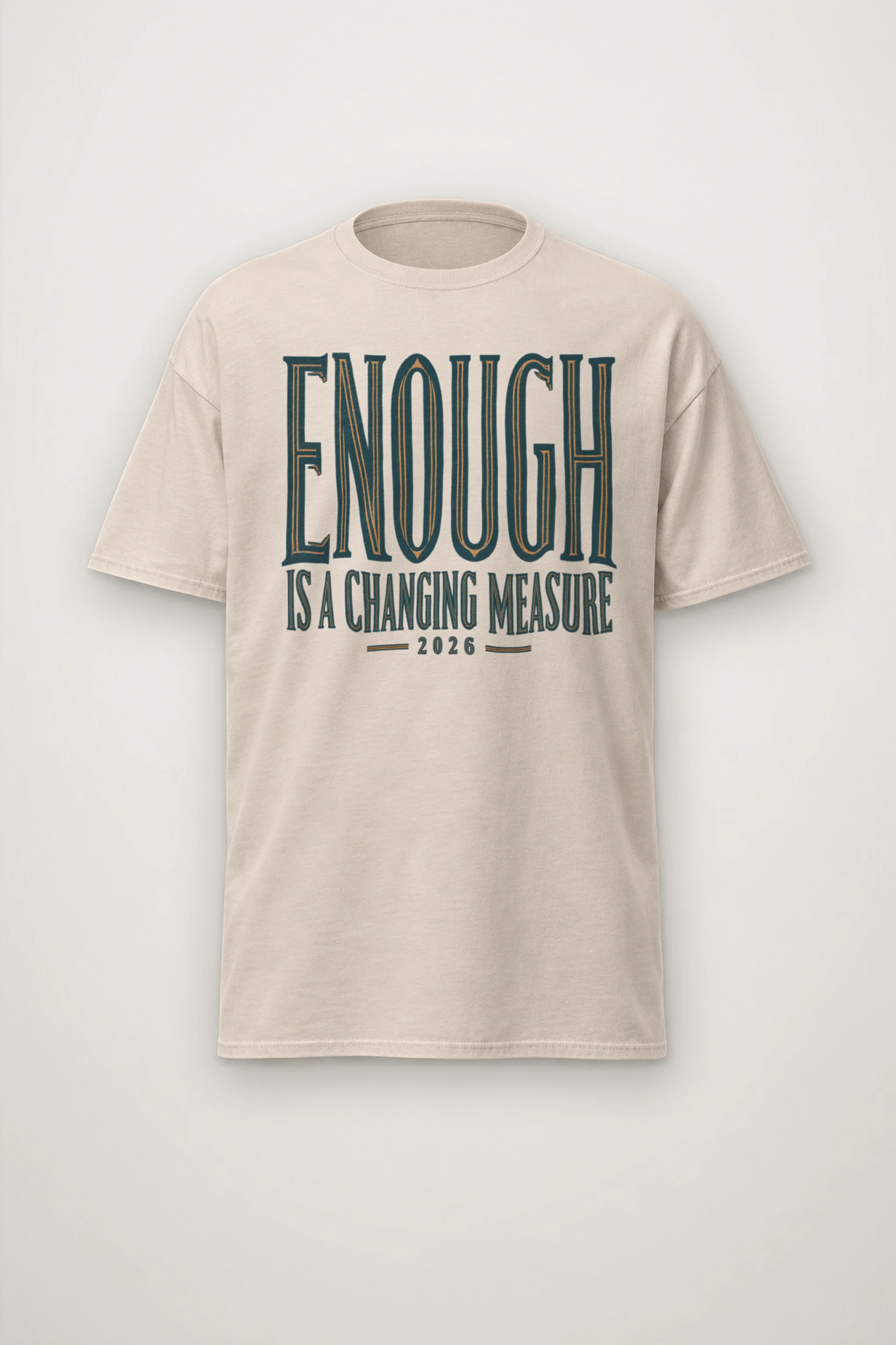 "Enough Is a Changing Measure" Heavyweight Unisex Crewneck T-shirt