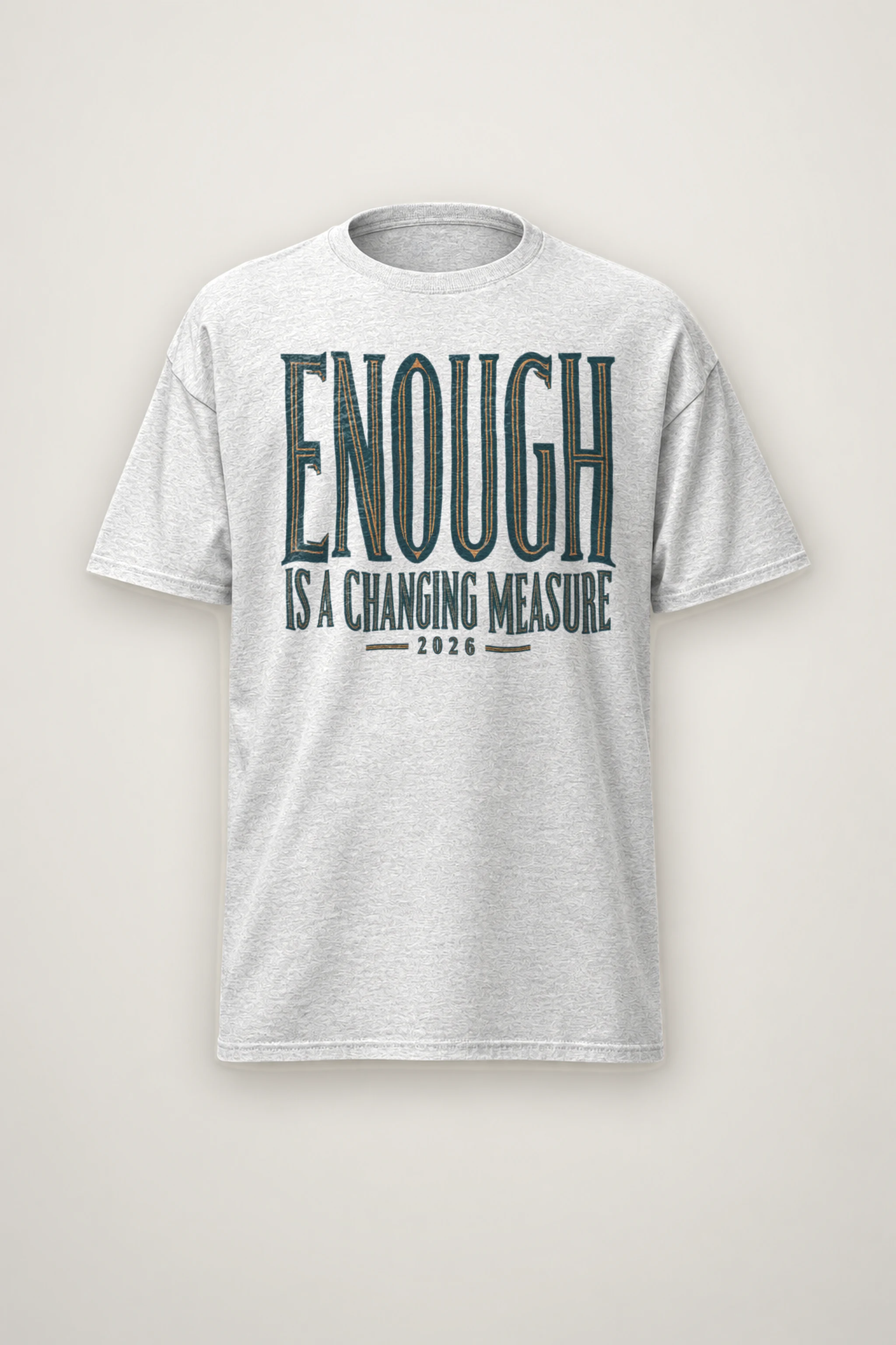 "Enough Is a Changing Measure" Heavyweight Unisex Crewneck T-shirt
