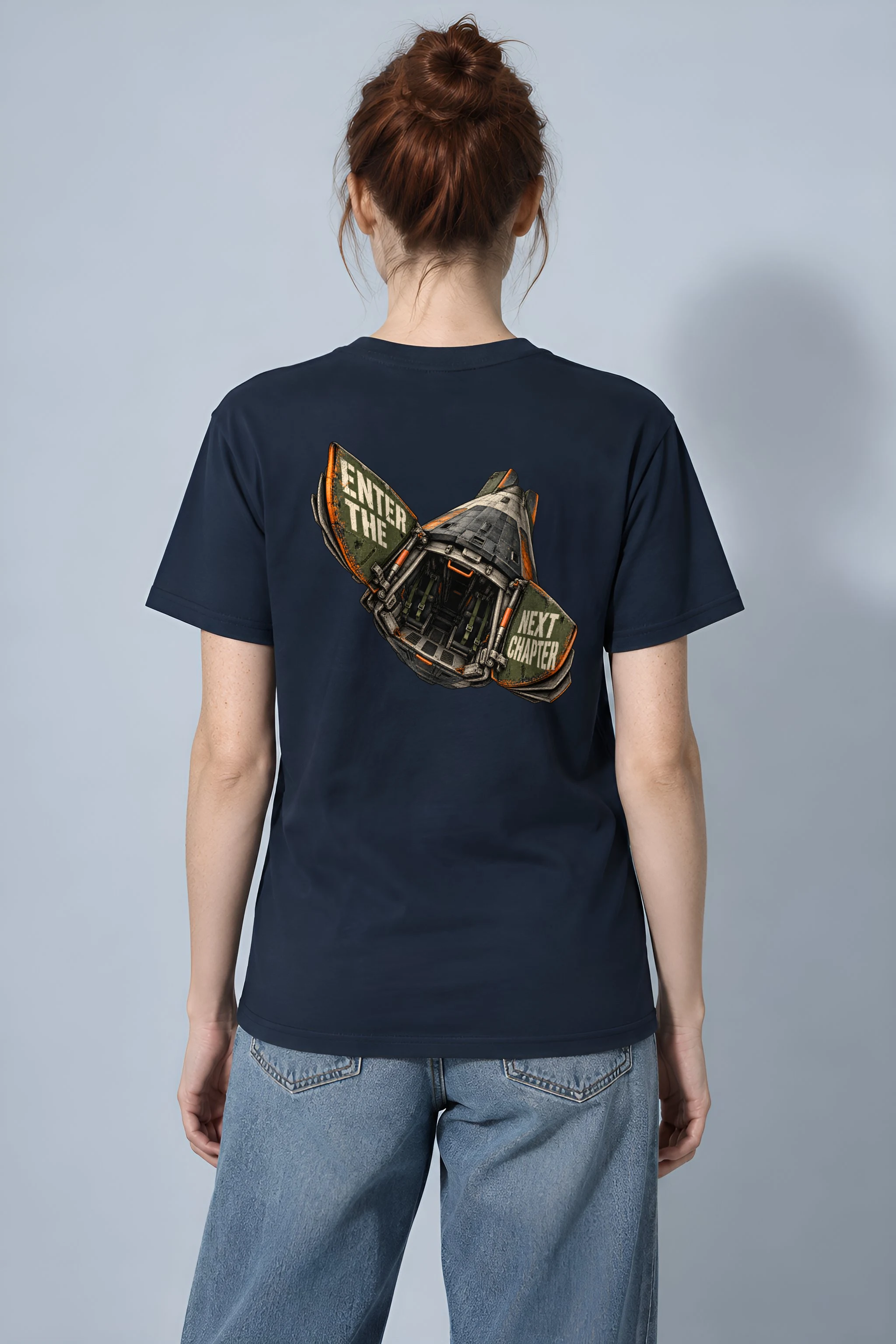 "Enter the Next Chapter" Heavyweight Unisex Crewneck T-shirt