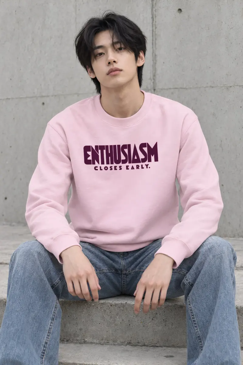 "Enthusiasm Closes Early" Heavy Blend Unisex Crewneck Sweatshirt