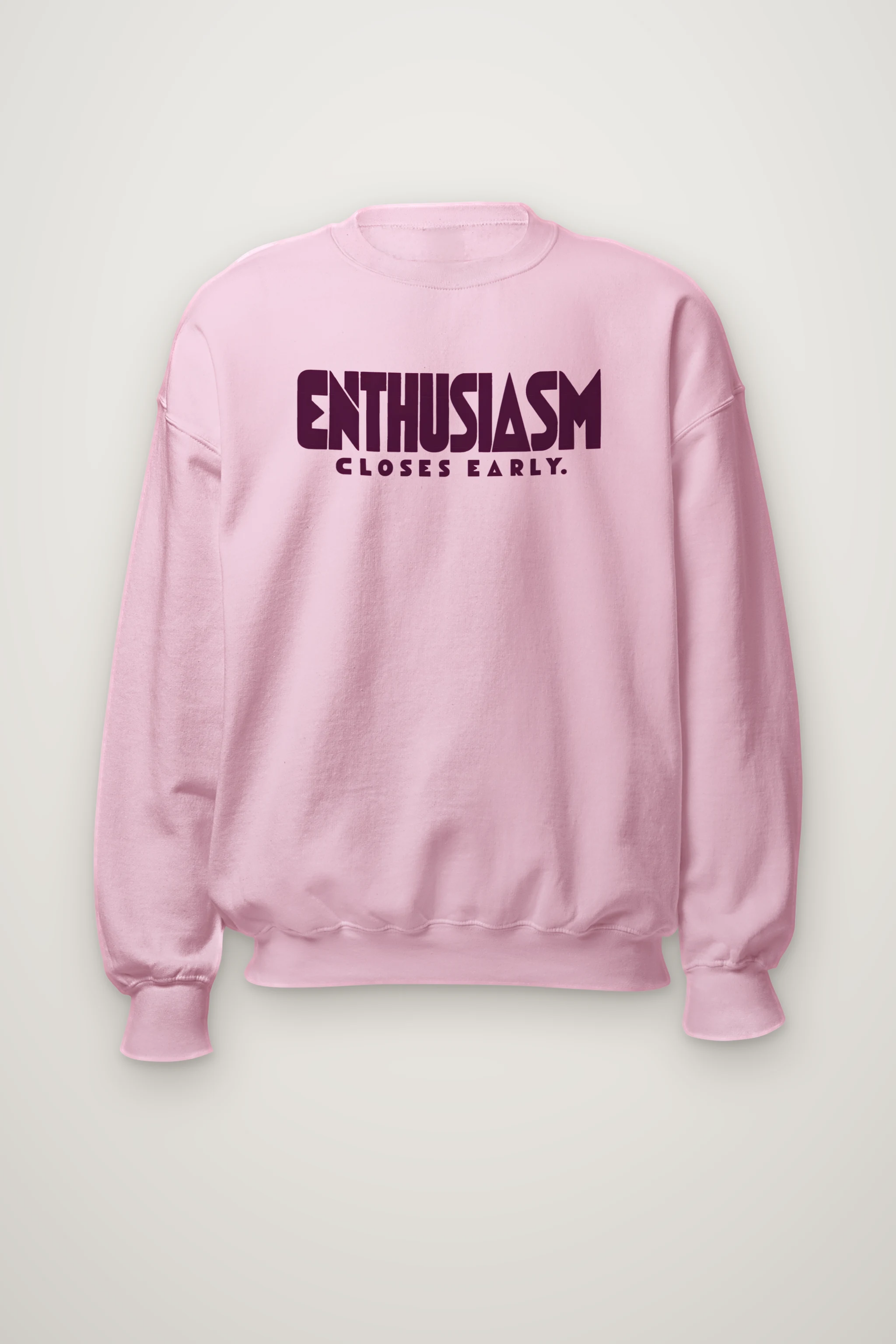 "Enthusiasm Closes Early" Heavy Blend Unisex Crewneck Sweatshirt