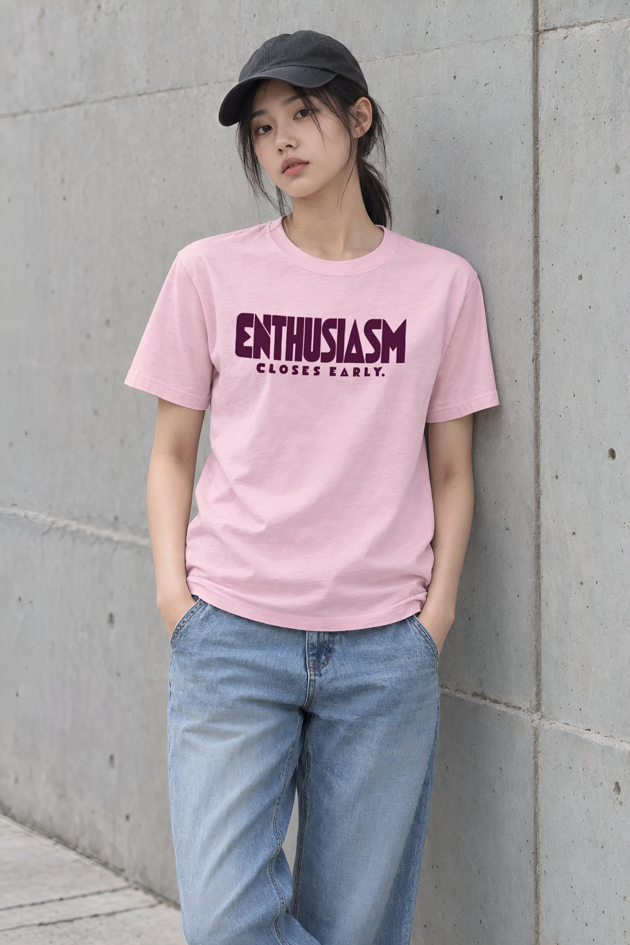 "Enthusiasm Closes Early" Heavyweight Unisex Crewneck T-shirt