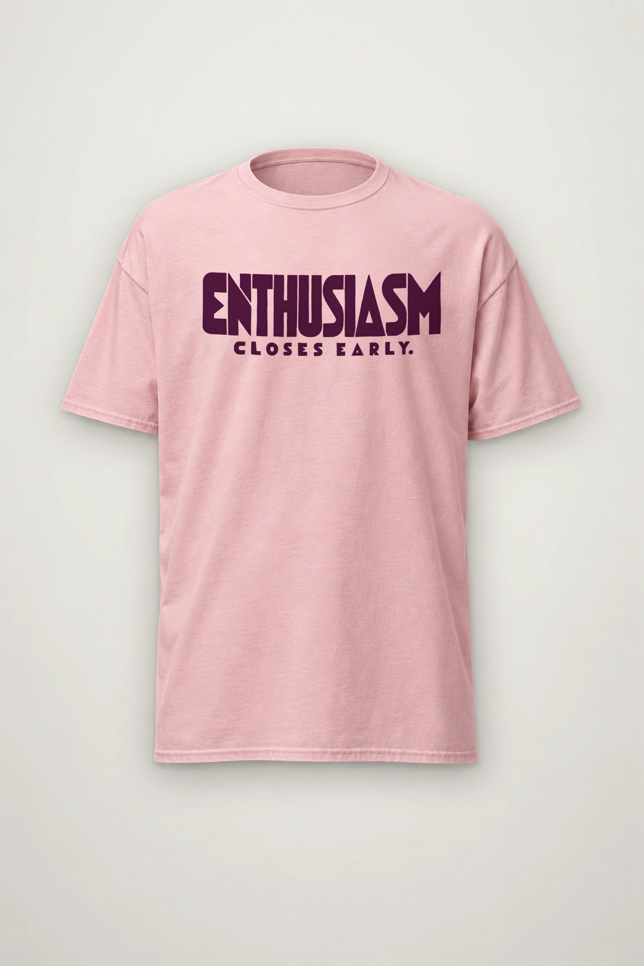 "Enthusiasm Closes Early" Heavyweight Unisex Crewneck T-shirt