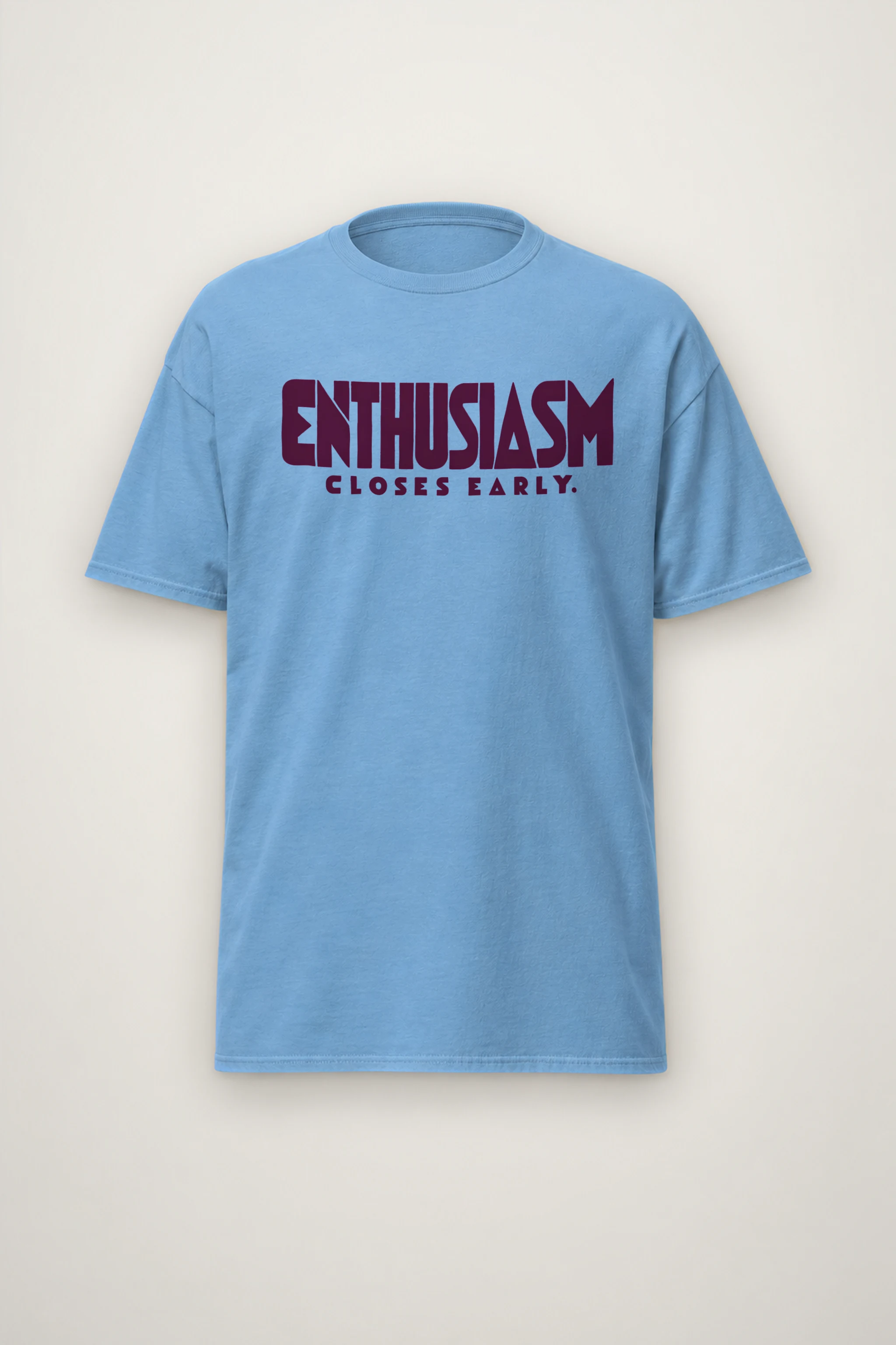 "Enthusiasm Closes Early" Heavyweight Unisex Crewneck T-shirt