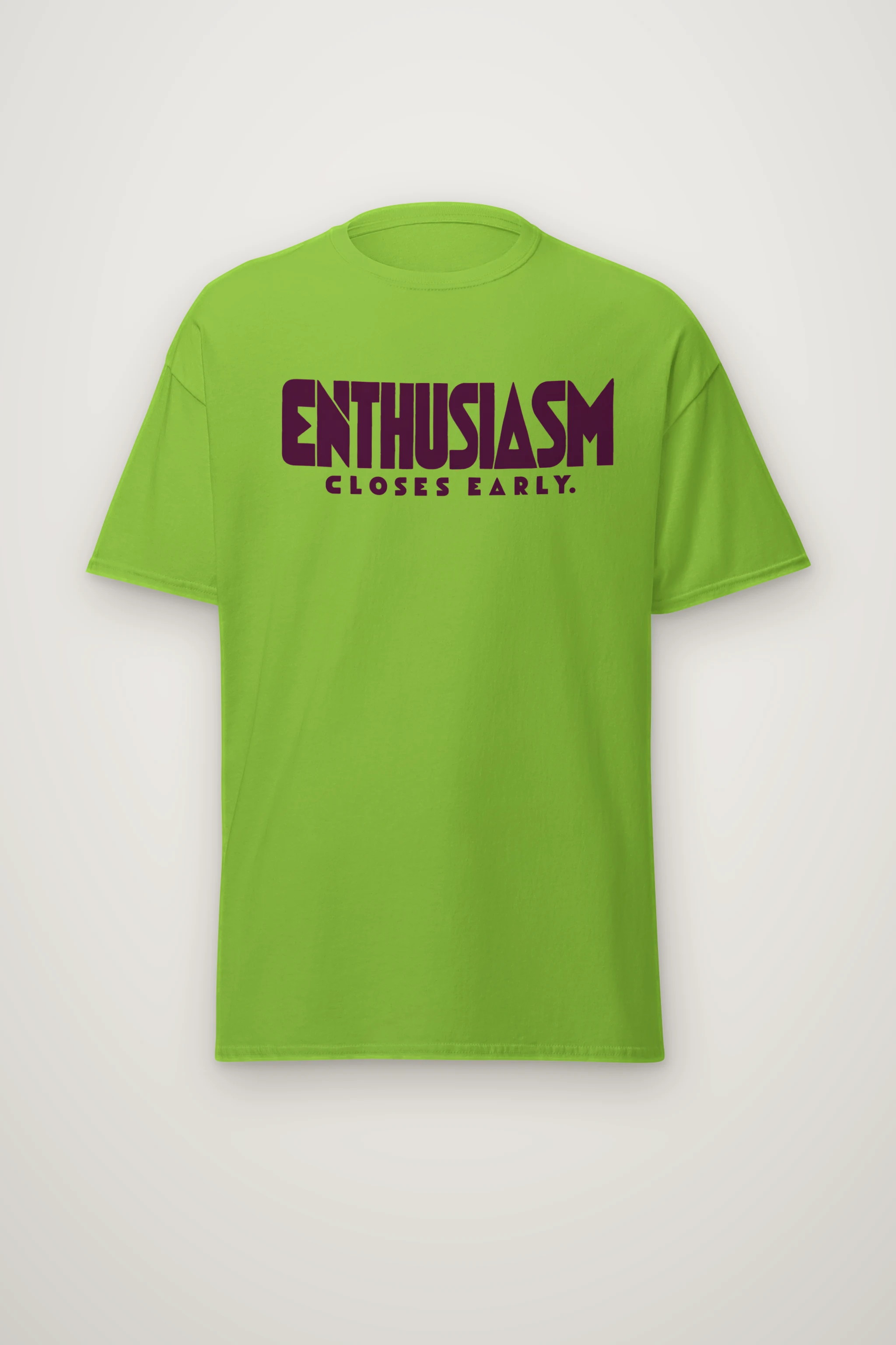 "Enthusiasm Closes Early" Heavyweight Unisex Crewneck T-shirt