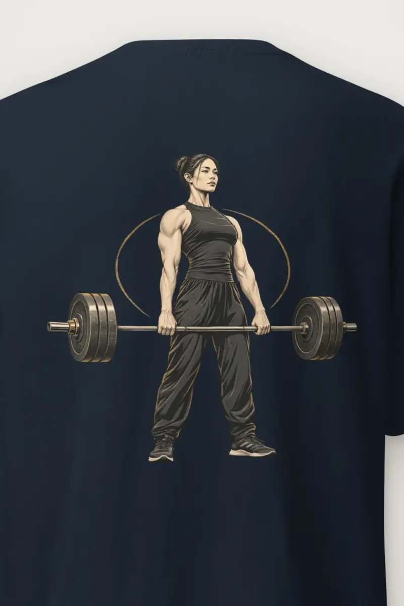 "Equilibrium Deadlift" Heavyweight Unisex Crewneck T-shirt