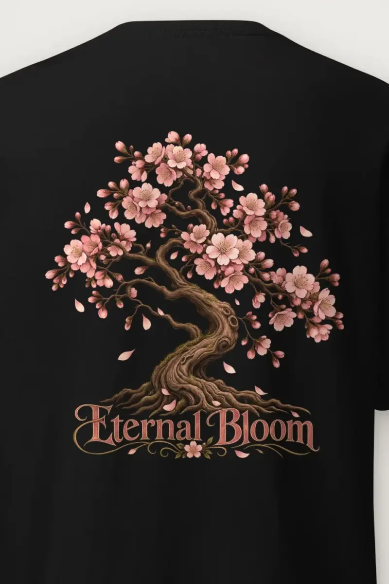 "Eternal Bloom" Heavyweight Unisex Crewneck T-shirt