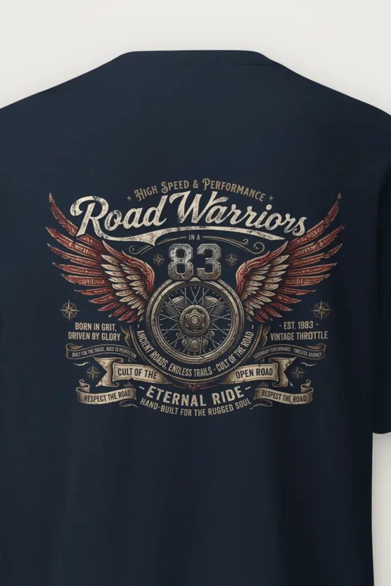 "Eternal Ride 83" Heavyweight Unisex Crewneck T-shirt