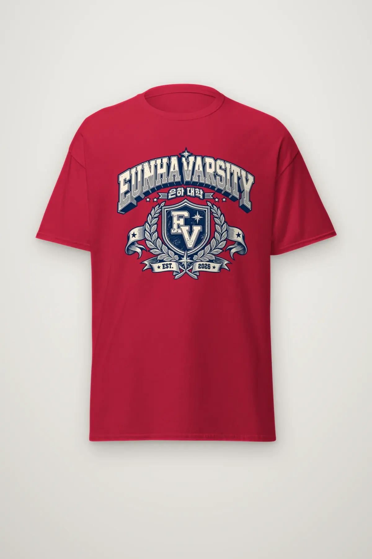 "Eunha Varsity" Heavyweight Unisex Crewneck T-shirt