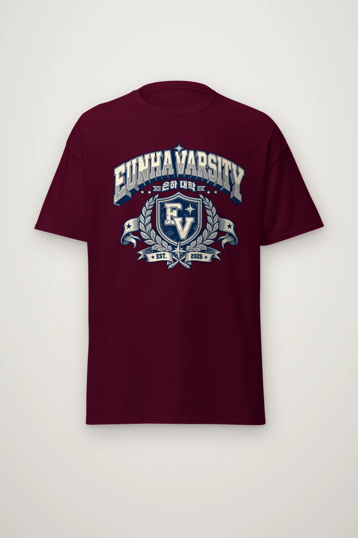 "Eunha Varsity" Heavyweight Unisex Crewneck T-shirt