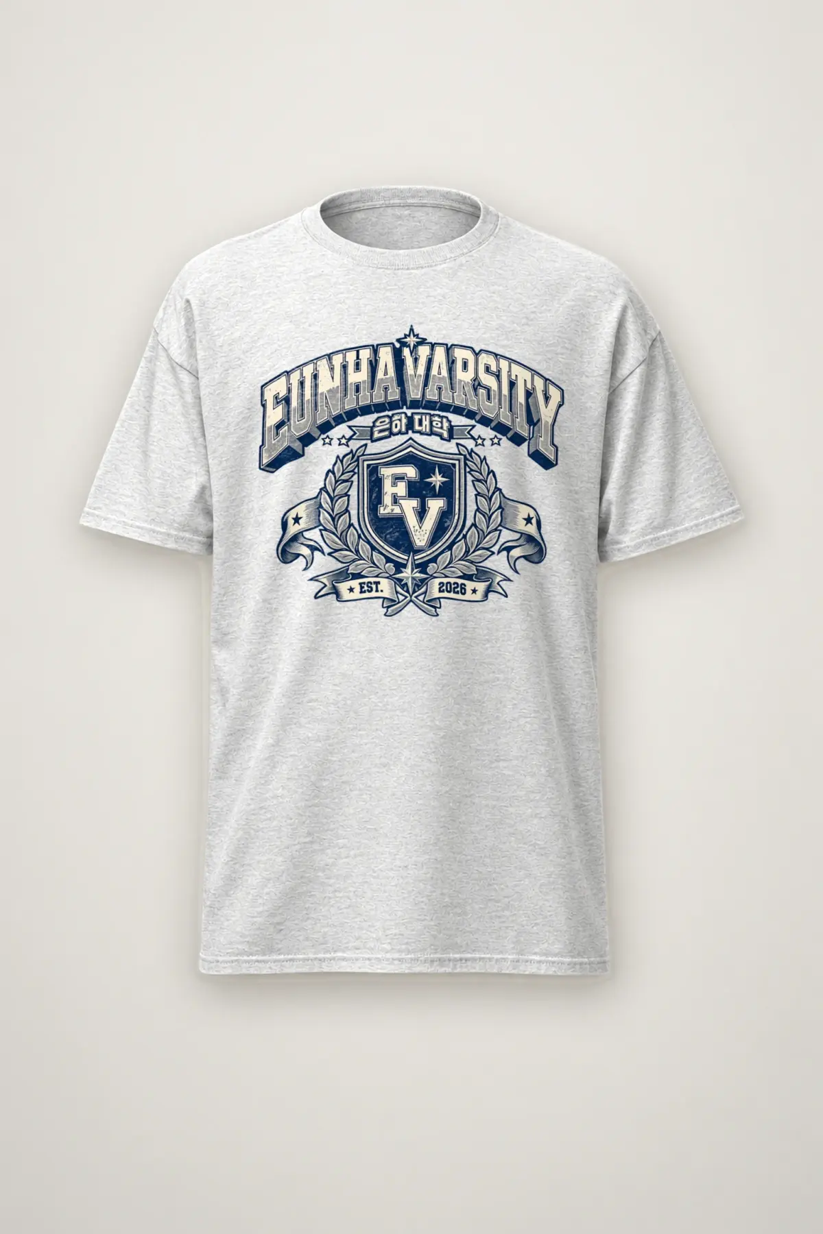 "Eunha Varsity" Heavyweight Unisex Crewneck T-shirt