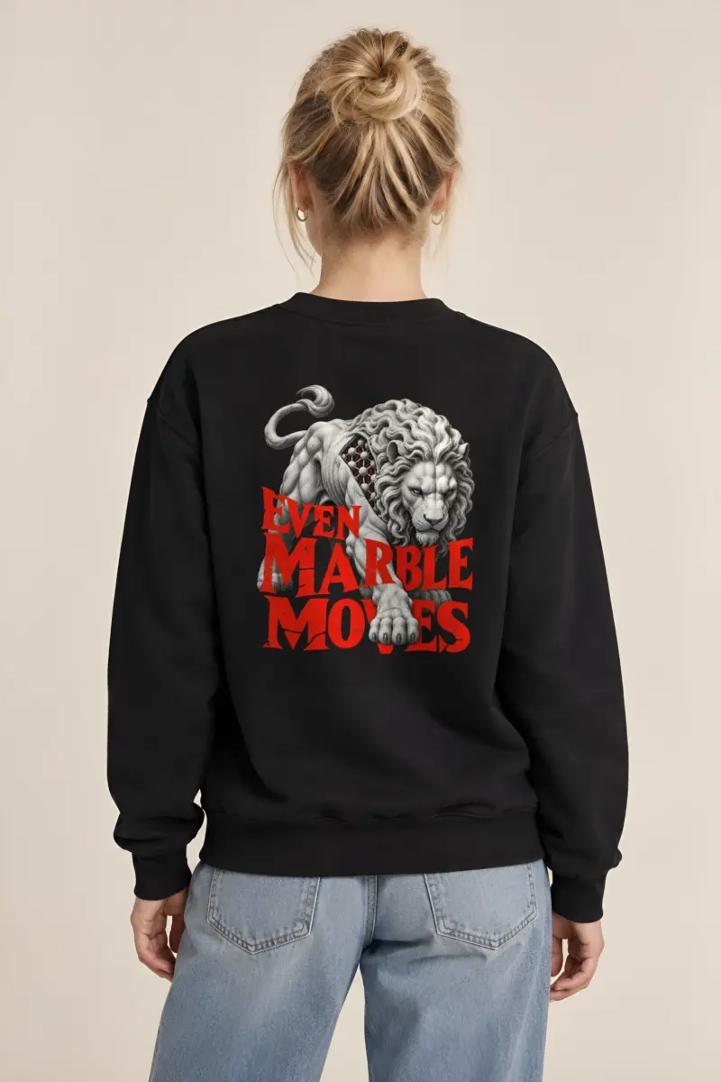 “Even Marble Moves” Heavy Blend Unisex Crewneck Sweatshirt