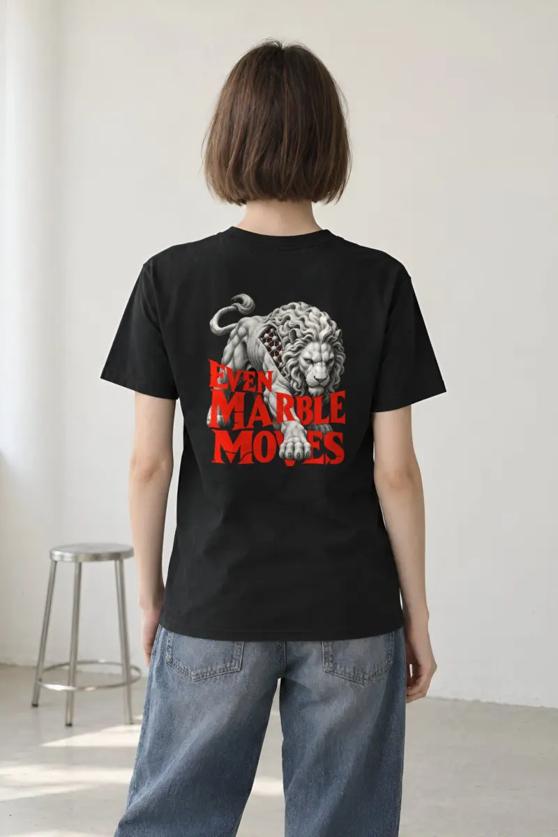 "Even Marble Moves" Heavyweight Unisex Crewneck T-shirt
