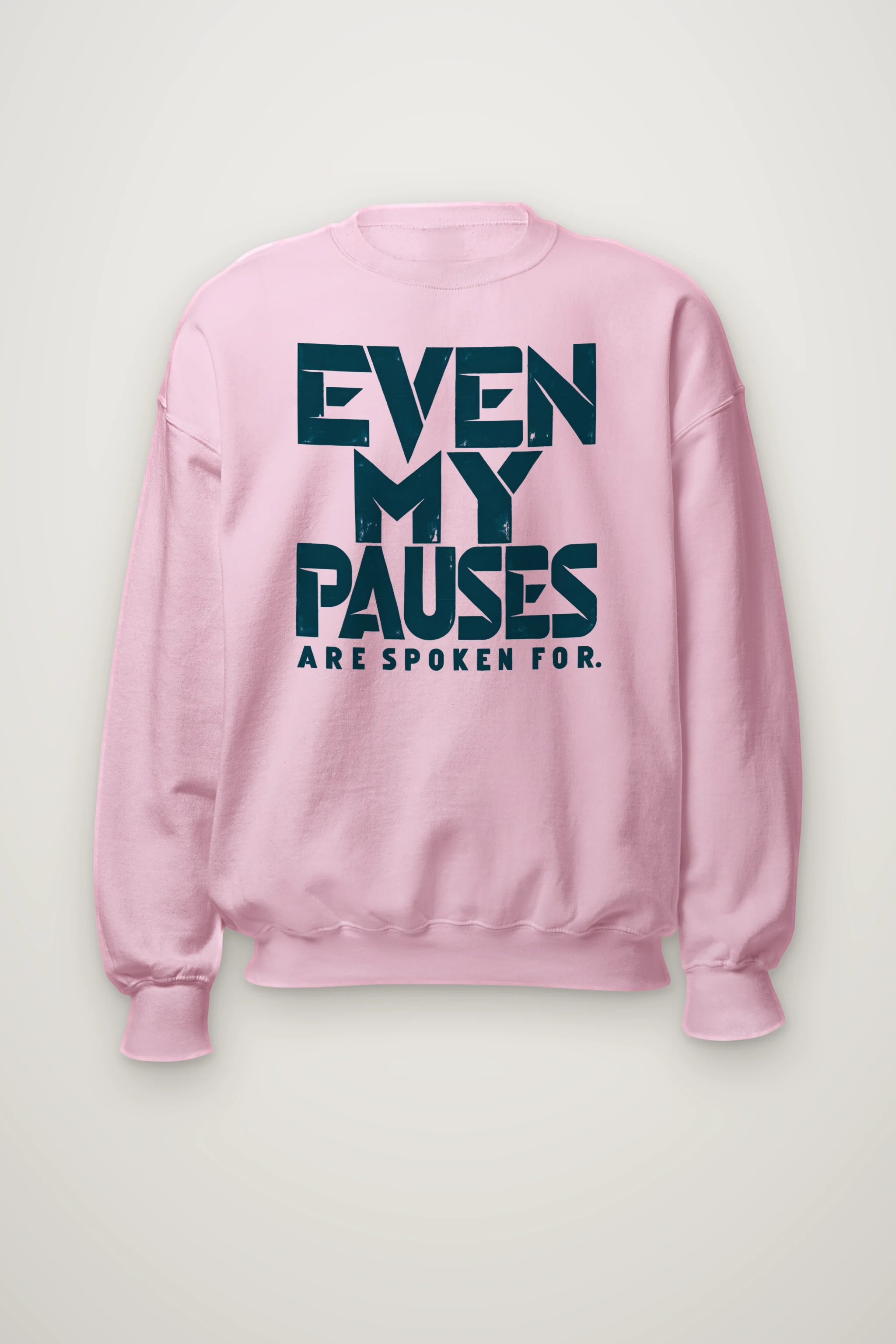 "Even My Pauses Are Spoken For" Heavy Blend Unisex Crewneck Sweatshirt