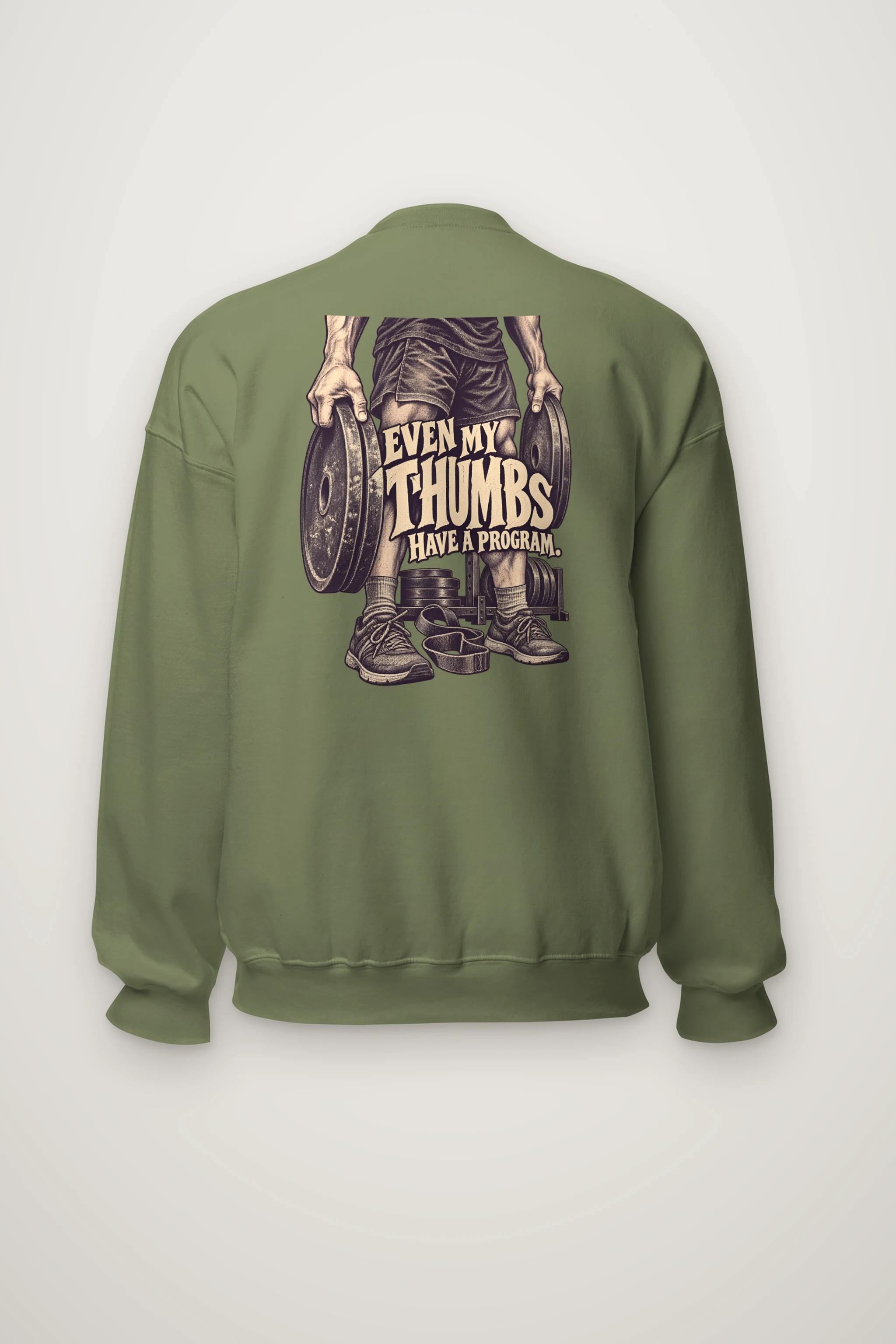 "Even My Thumbs Have A Program" Heavy Blend Unisex Crewneck Sweatshirt