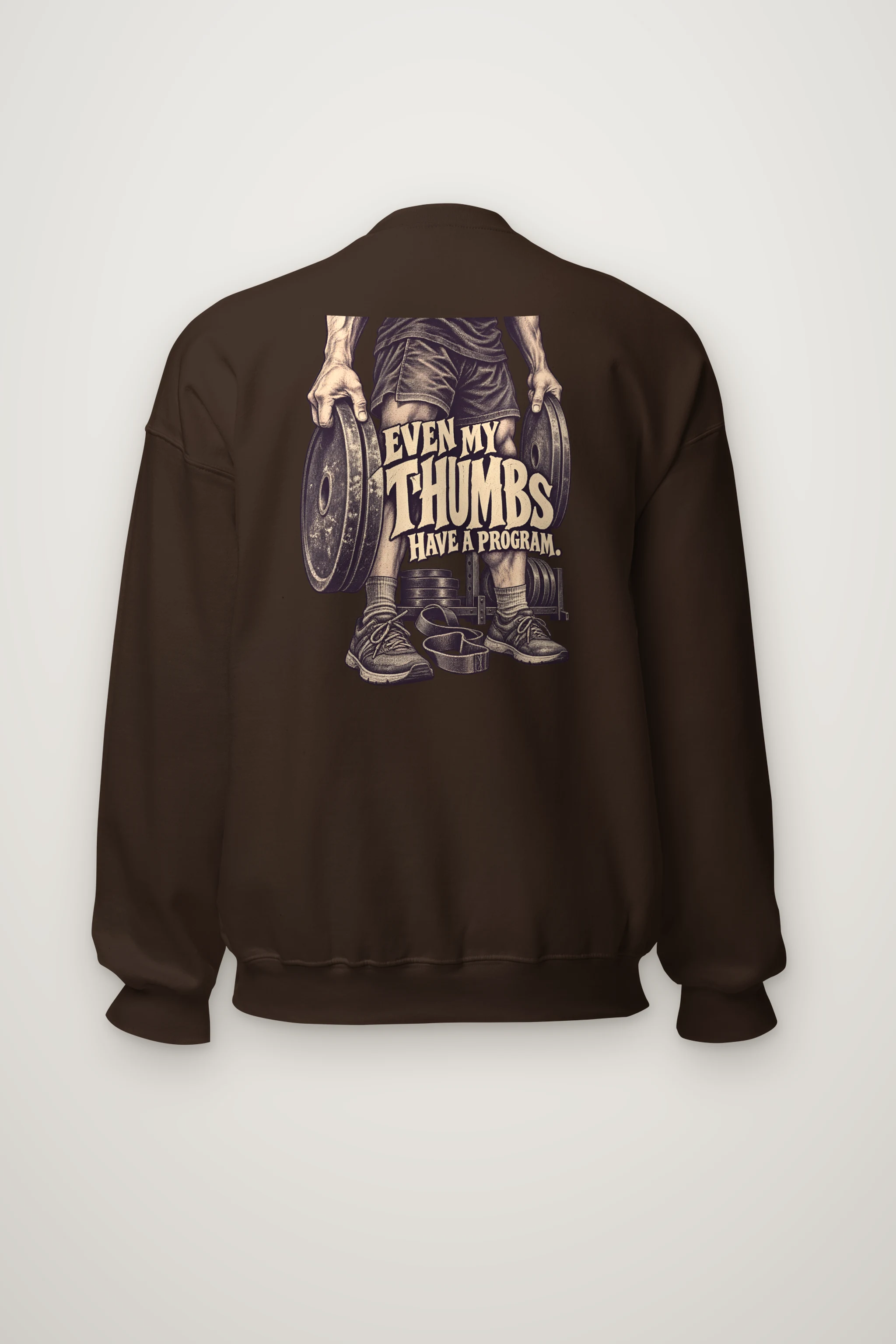 "Even My Thumbs Have A Program" Heavy Blend Unisex Crewneck Sweatshirt
