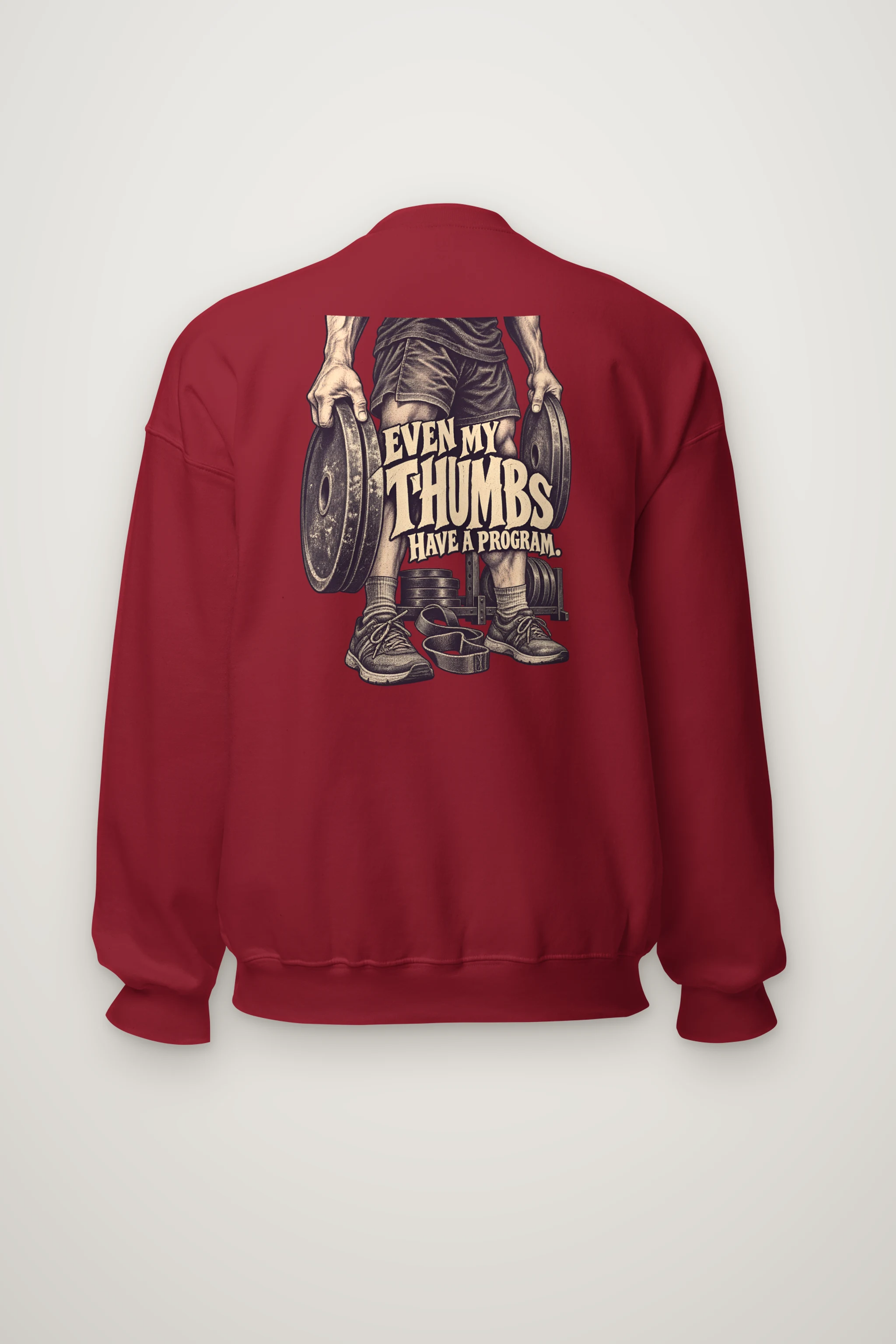 "Even My Thumbs Have A Program" Heavy Blend Unisex Crewneck Sweatshirt