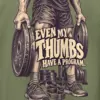 "Even My Thumbs Have a Program" Heavy Blend Unisex Pullover Hoodie