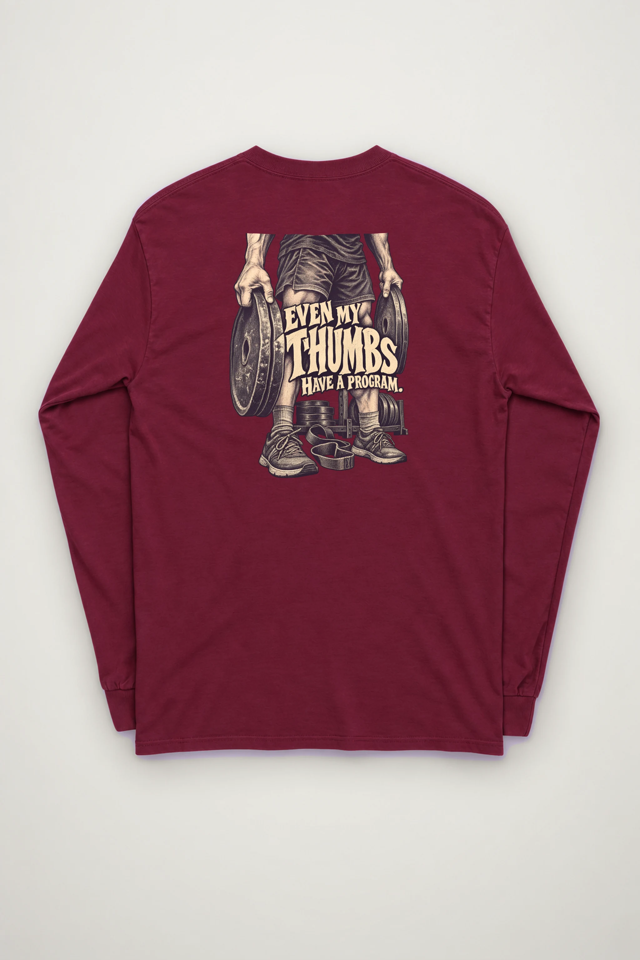 "Even My Thumbs Have a Program" Unisex Longsleeve T-shirt