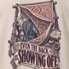 "Even the Back Is Showing Off" Heavyweight Unisex Crewneck T-shirt