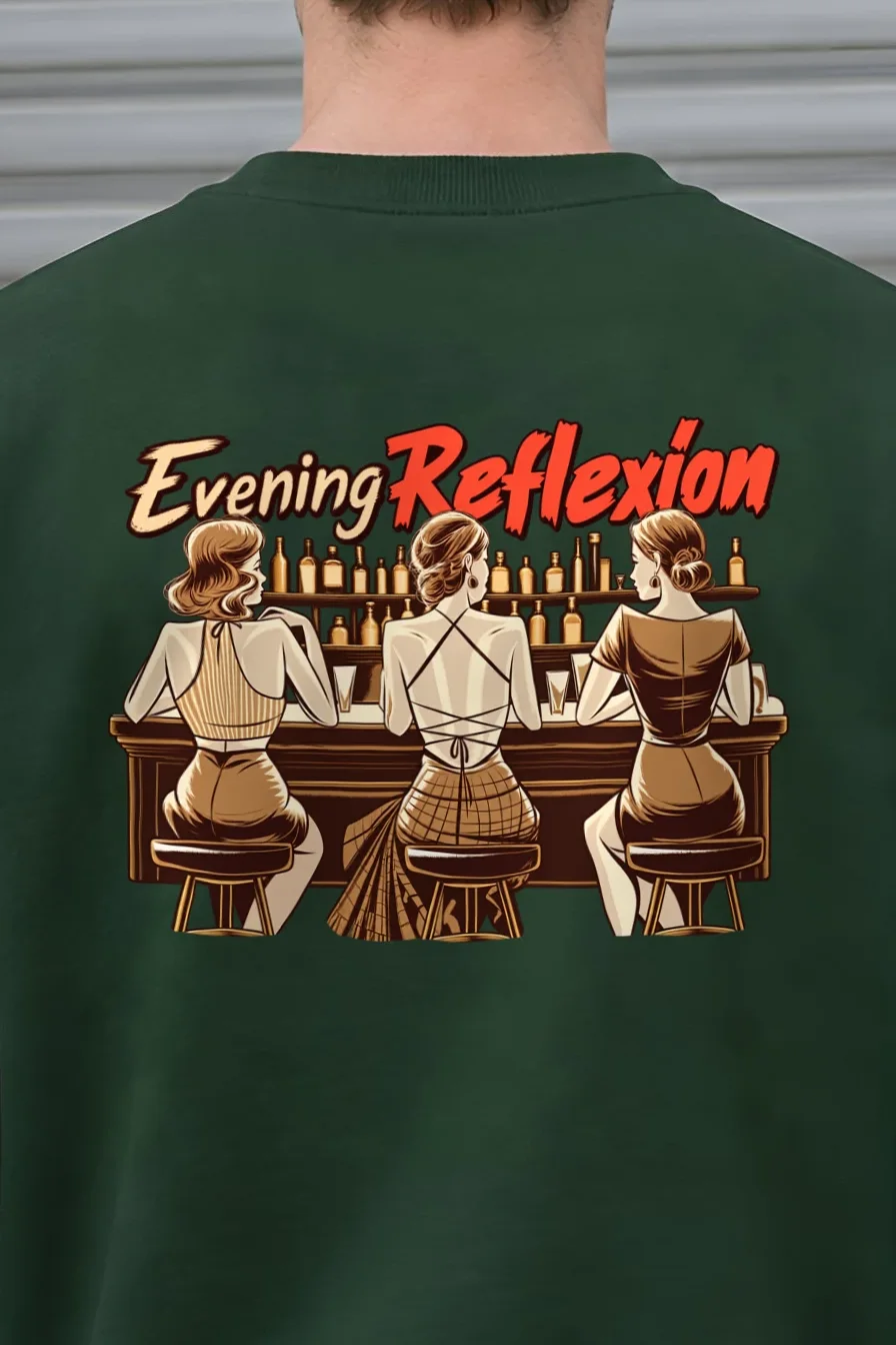 "Evening Reflexión" 1 Crewneck Sweatshirt - the graphic up close