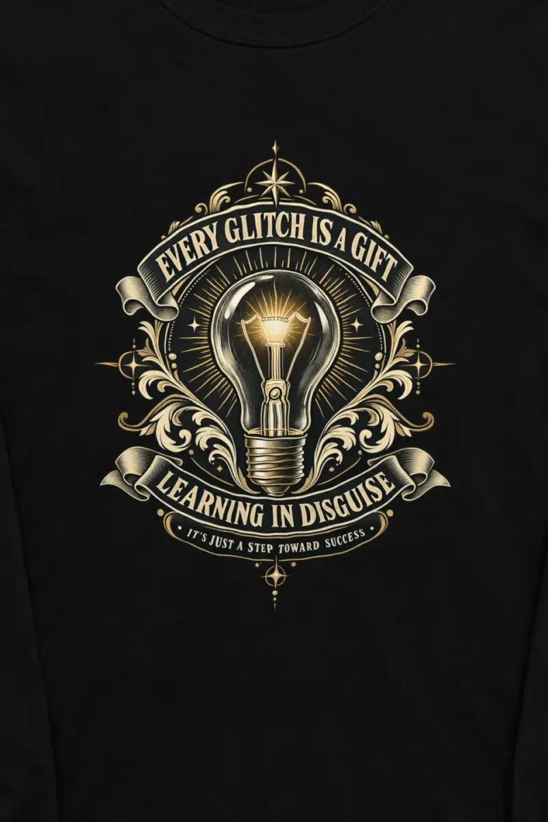 "Every Glitch Is A Gift" Unisex Longsleeve T-shirt